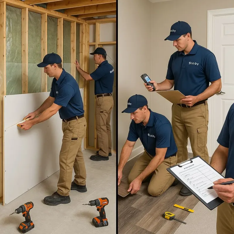 Repairs and Reconstruction process in Orchard Homes, MT